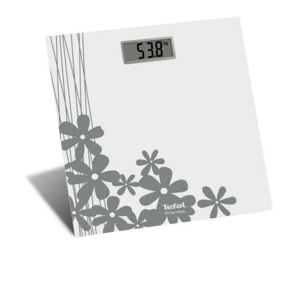 Tefal - Balança pessoal digital PREMISS 1xCR2032 cinza