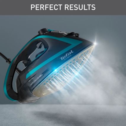 Tefal - Ferro a vapor PUREGLISS 3000W/230V turquesa/preto