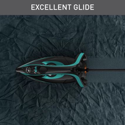 Tefal - Ferro a vapor PUREGLISS 3000W/230V turquesa/preto