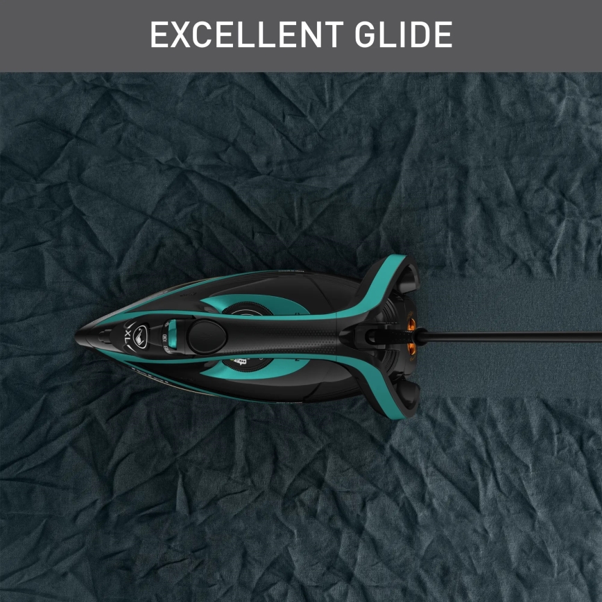 Tefal - Ferro a vapor PUREGLISS 3000W/230V turquesa/preto