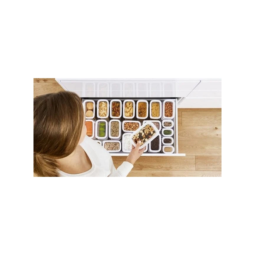 Tefal - Recipiente para alimentos 0,45 l OPTIMA branco/transparente