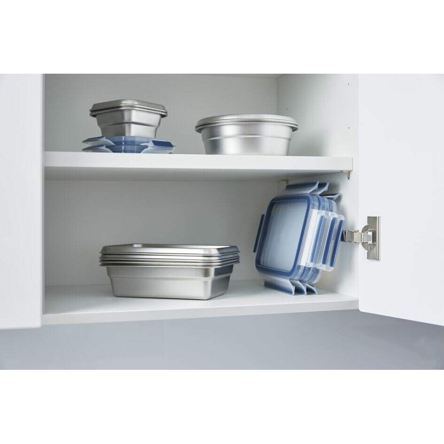 Tefal - Recipiente para alimentos 0,8 l MSEAL STEEL azul/aço inoxidável