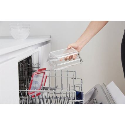 Tefal - Recipiente para alimentos 0,85 l MSEAL GLASS vermelho/copo