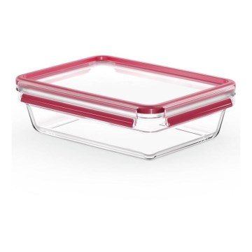 Tefal - Recipiente para alimentos 2 L MSEAL GLASS vermelho/vidro