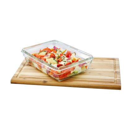 Tefal - Recipiente para alimentos 3 l MSEAL GLASS vermelho/vidro