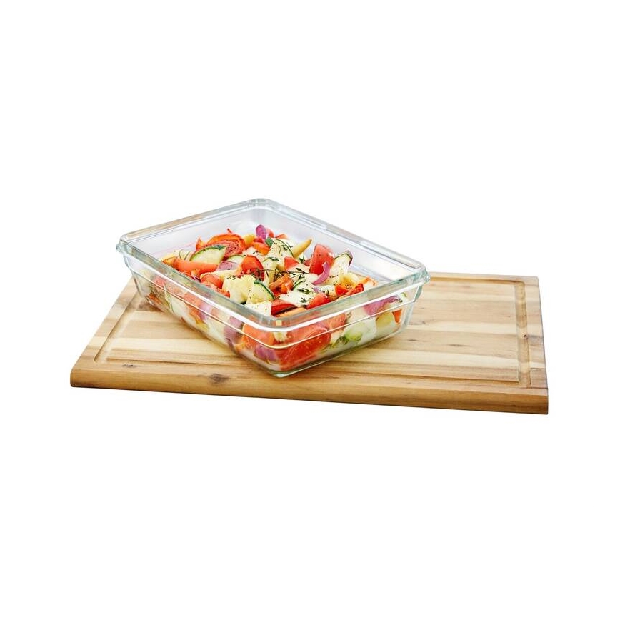 Tefal - Recipiente para alimentos 3 l MSEAL GLASS vermelho/vidro