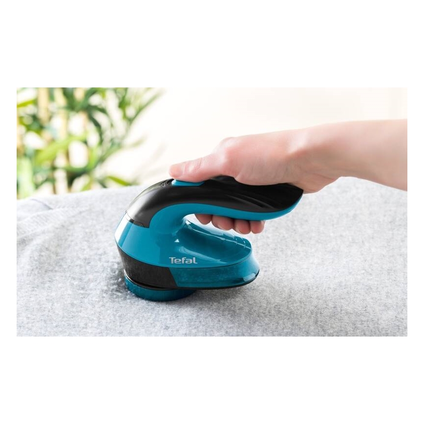 Tefal - Removedor de cotão LINT 2xAA preto/azul
