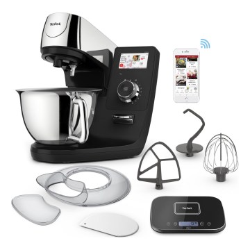 Tefal - robot de cozinha com balança integrada I-COACH TOUCH 1200W/230V aço inoxidável