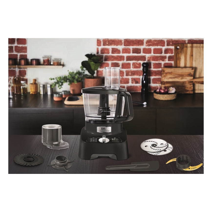 Tefal - Robot de cozinha DOUBLE FORCE 1000W/230V preto