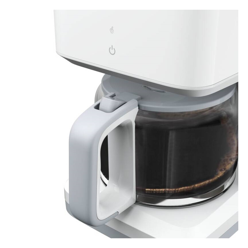 Tefal - Máquina de café de filtro com ecrã LCD SENSE 1000W/230V branco