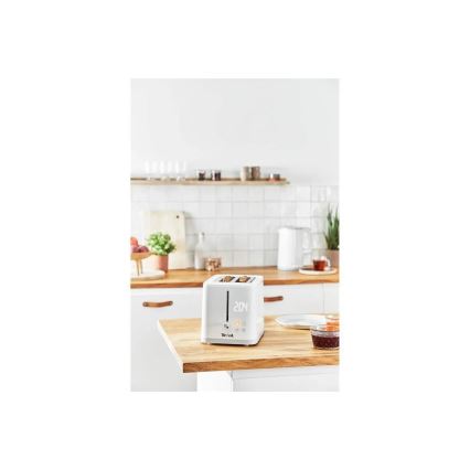 Tefal - Torradeira com 2 espaços SENSE 850W/230V branco