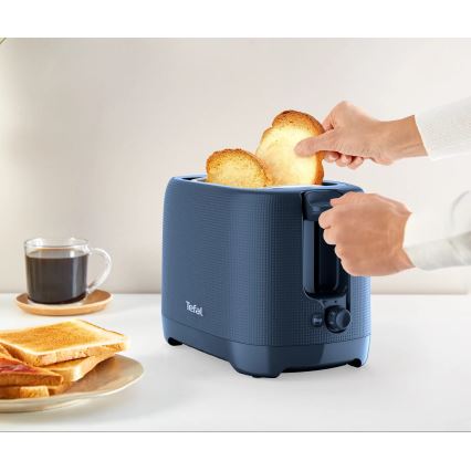 Tefal - Tostadeira com 2 espaços MORNING 850W/230V azul