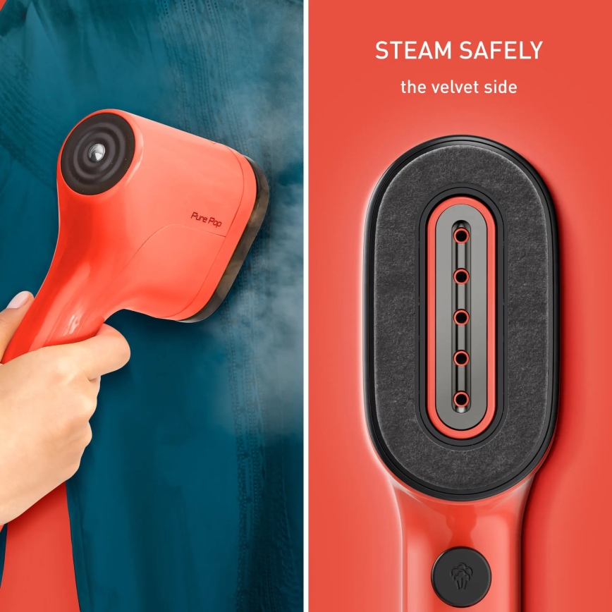 Tefal - Vaporizador de roupa portátil PURE POP 1300W/230V vermelho