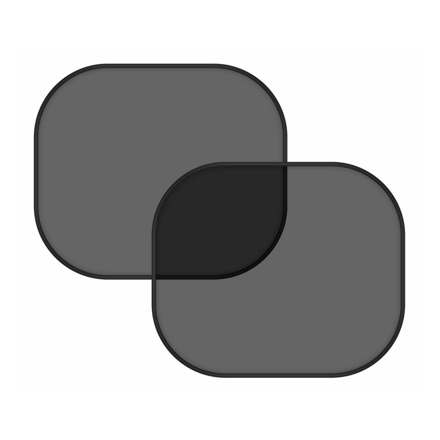 Tela solar com ventosa 2 pcs preta