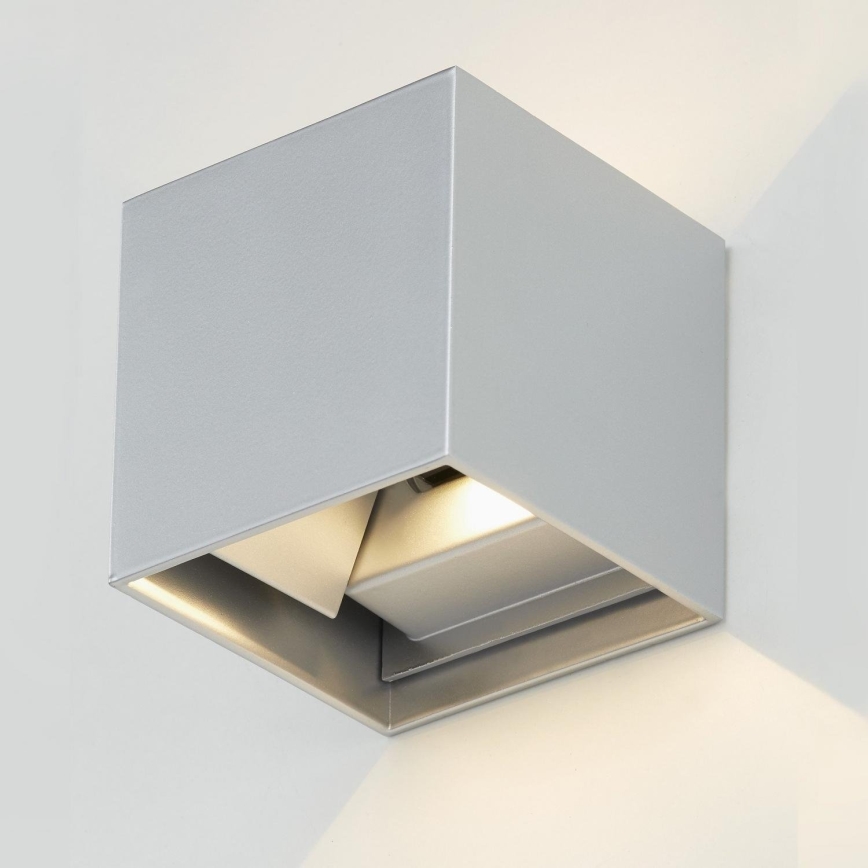 Telefunken 303404TF - Aplique de parede exterior LED/7W/230V IP44 prateado