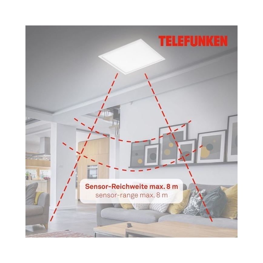 Telefunken 308806TF - Painel integrado LED com sensor LED/25W/230V 4000K