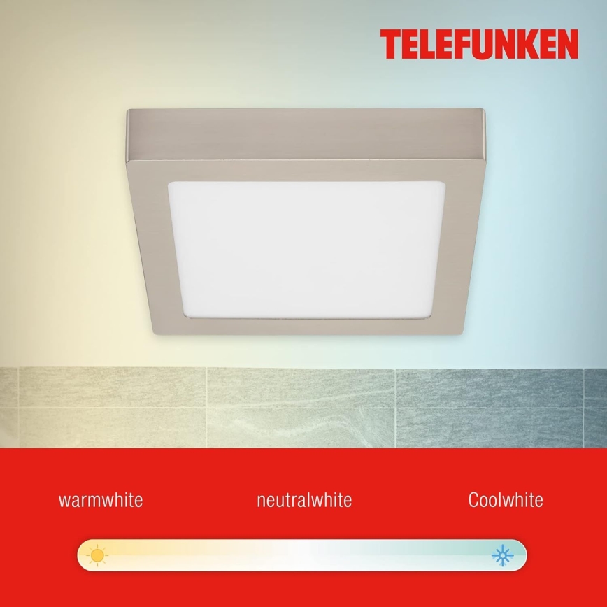 Telefunken 309602TF -Iluminação de teto  LED RGBW LED/18W/230V 2700-6500K WiFi