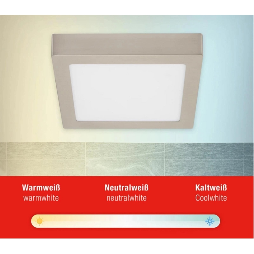 Telefunken 309702TF - Iluminação de teto LED RGB com regulação LED/23W/230V 2700-6500 Wi-Fi Tuya cromado mate