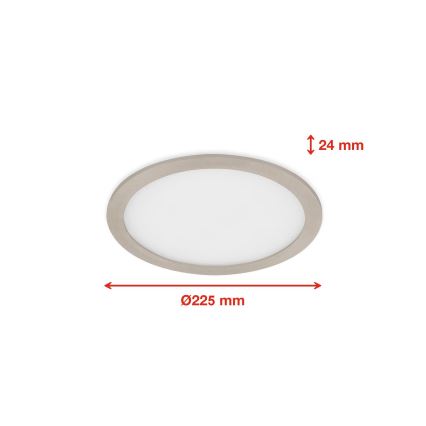 Telefunken 310102TF - Foco de encastrar LED RGBW para casa de banho com regulação LED/18W/230V 2700-6500K IP23 Wi-Fi Tuya