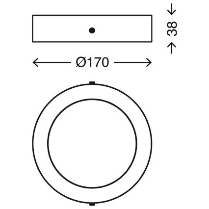 Telefunken 310902TF - Luminária de teto LED RGBW regulável LED/12W/230V 2700-6500K Wi-Fi Tuya