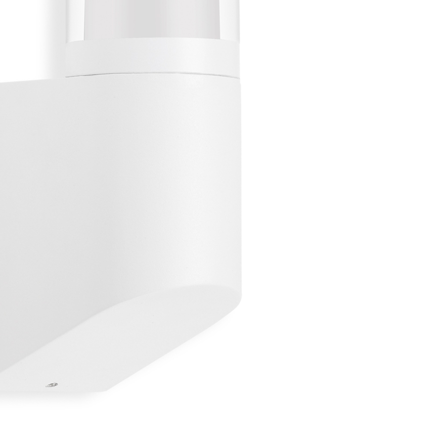 Telefunken 311306TF - Aplique de parede exterior LED 8W 230V 4000K IP44, branco