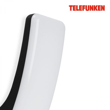 Telefunken 311605TF - Iluminação de parede exterior LED LED/15W/230V IP44 preto