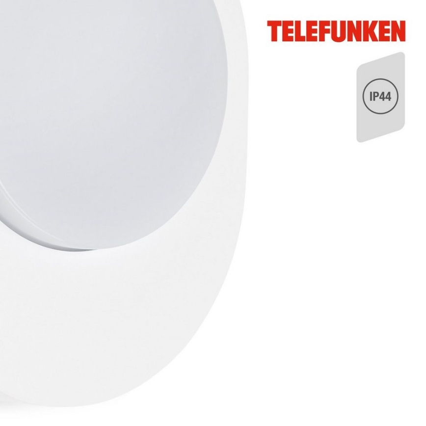 Telefunken 312006TF - Iluminação de parede exterior LED LED/8W/230V IP44 branco