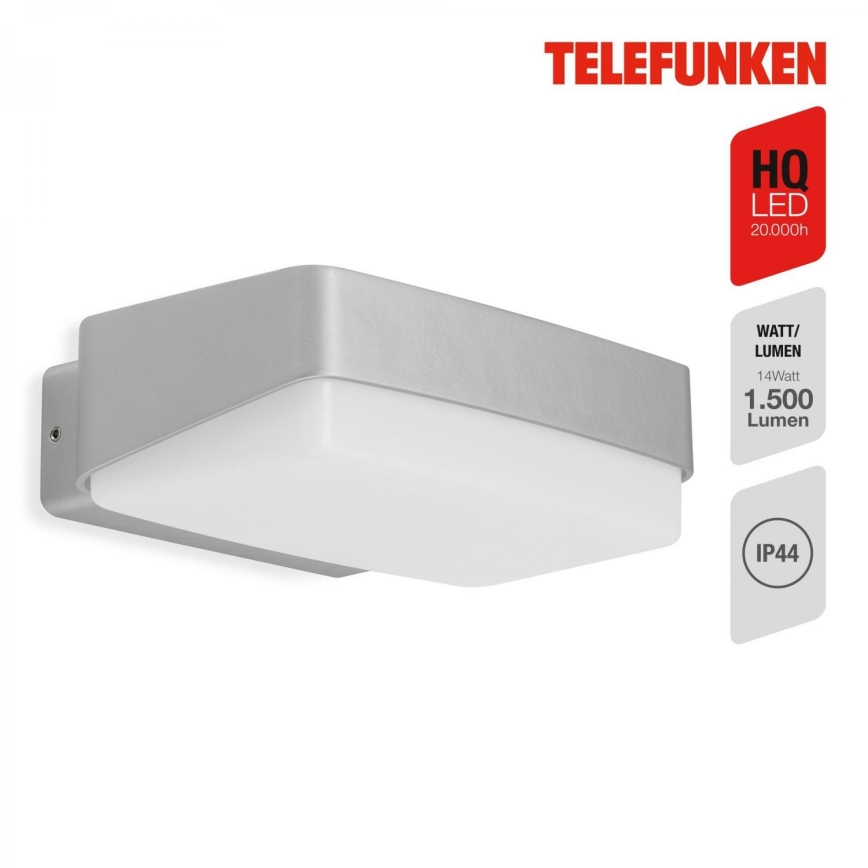 Telefunken 312204TF - Iluminação de parede exterior LED LED/14W/230V IP44