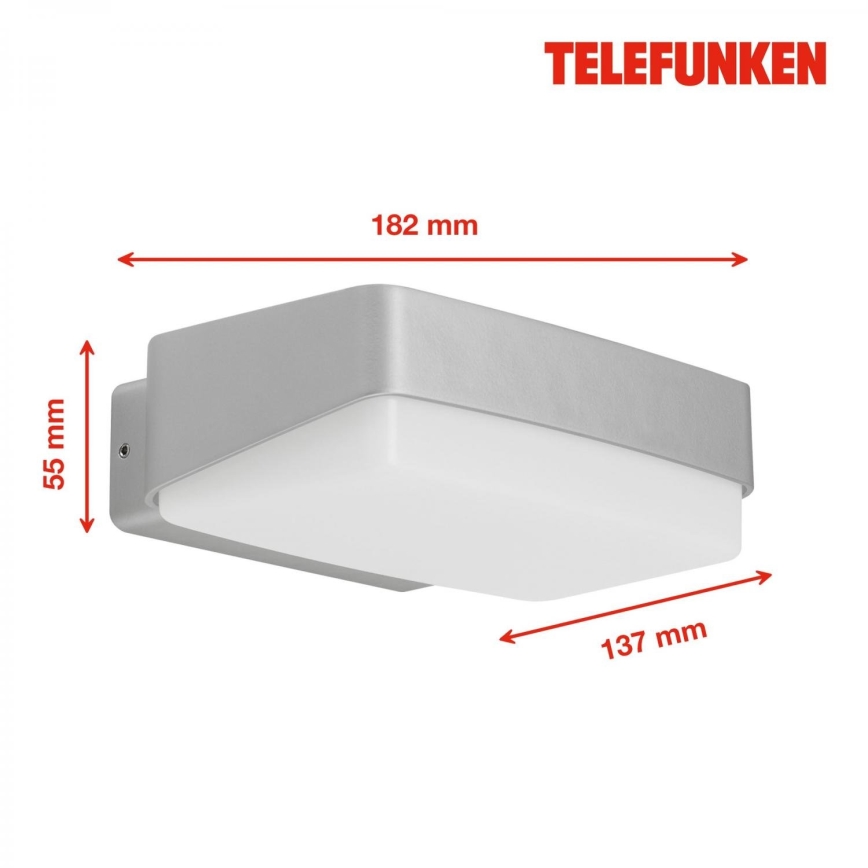 Telefunken 312204TF - Iluminação de parede exterior LED LED/14W/230V IP44
