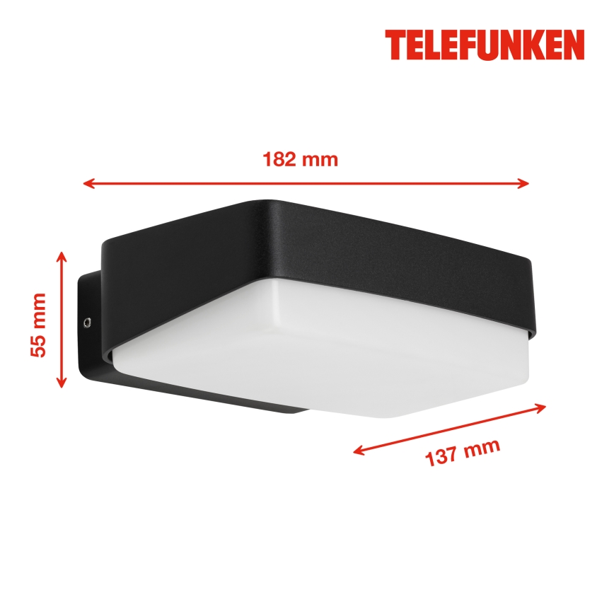 Telefunken 312205TF - Iluminação de parede exterior LED LED/14W/230V IP44