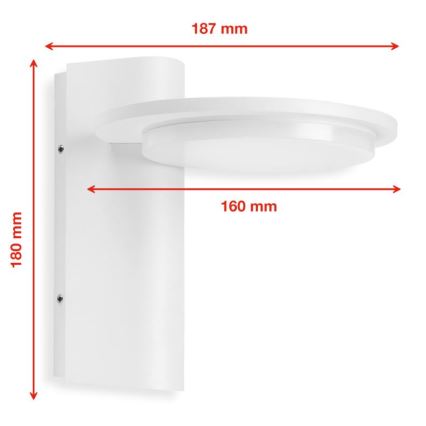 Telefunken 312406TF - Iluminação de parede exterior LED LED/10W/230V IP44