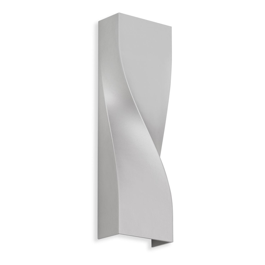 Telefunken 312704TF - Iluminação de parede exterior LED 2xLED/5,5W/230V IP44 prateado