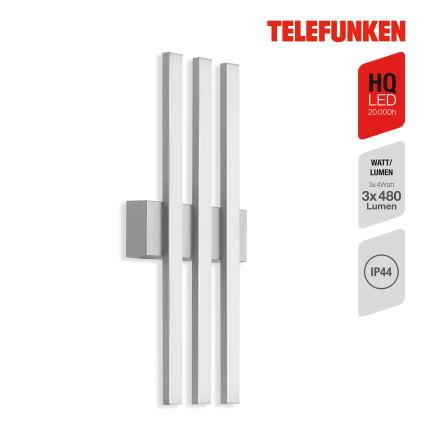Telefunken 313104TF - Iluminação de parede exterior LED 3xLED/4W/230V IP44