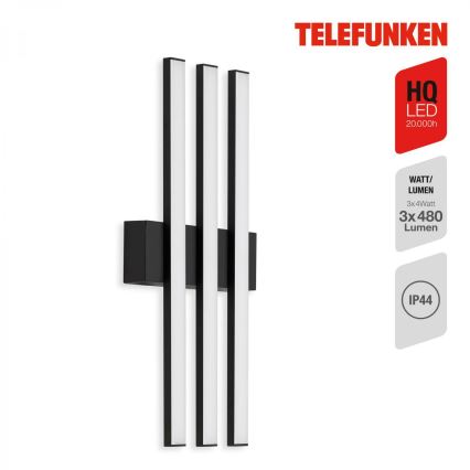 Telefunken 313105TF - Iluminação de parede exterior LED 3xLED/4W/230V IP44