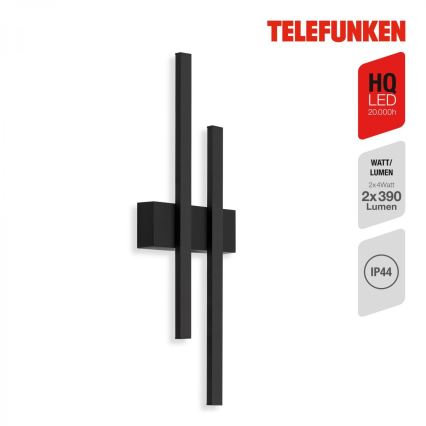 Telefunken 313205TF - Iluminação de parede exterior LED 2xLED/4W/230V 4000K IP44