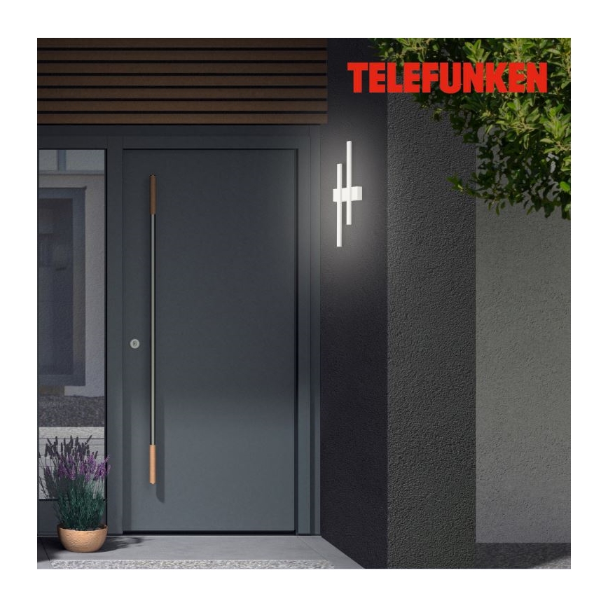 Telefunken 313206TF - Iluminação de parede exterior LED 2xLED/8W/230V IP44