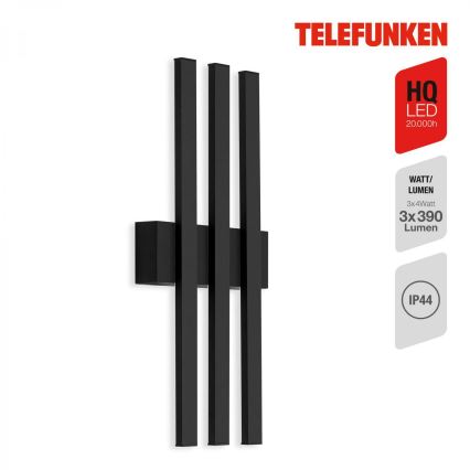 Telefunken 313305TF - Iluminação de parede exterior LED 3xLED/4W/230V IP44