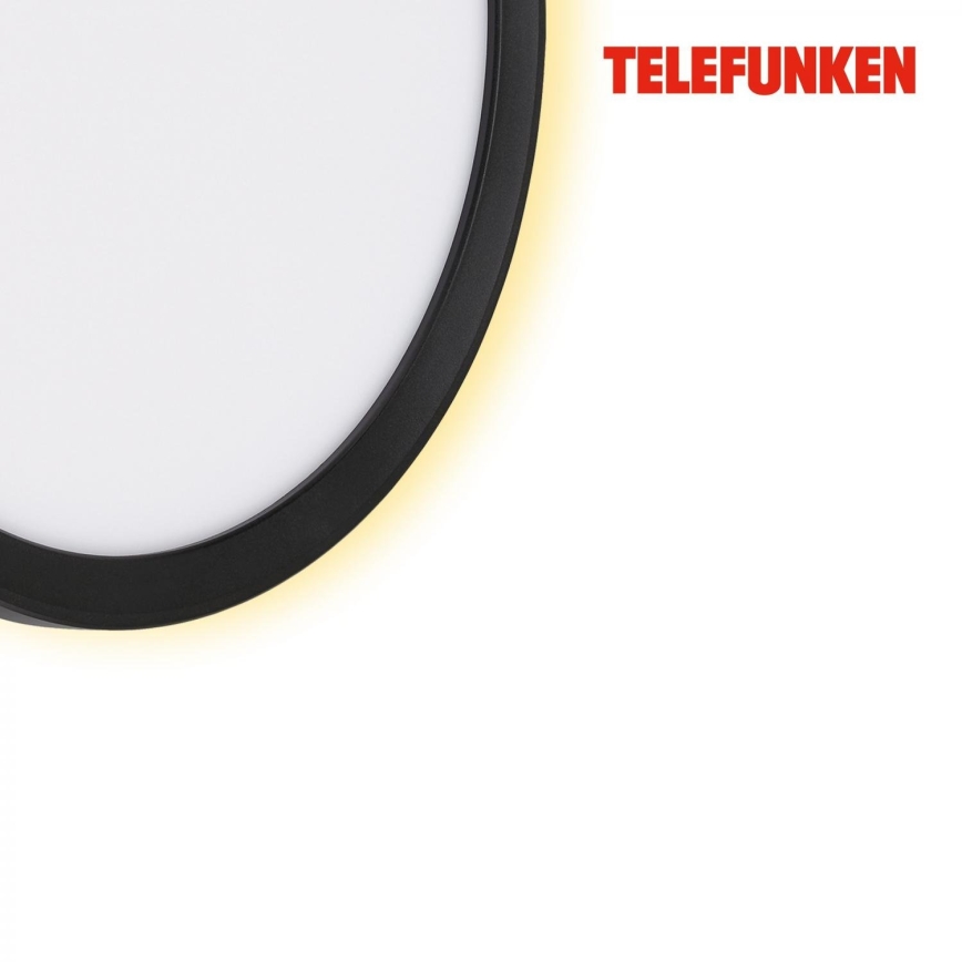 Telefunken 313405TF - Aplique de parede LED para exterior, 15W/230V, IP44, preto