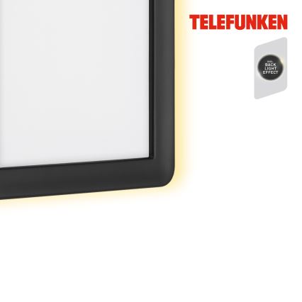 Telefunken 313605TF - Iluminação de parede exterior LED LED/16W/230V IP44 preto