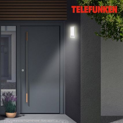 Telefunken 313904TF - LED Iluminação de parede exterior com sensor LED/16W/230V IP44