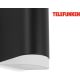Telefunken 314905TF - Iluminação de parede exterior LED 2xGU10/5W/230V IP44 preto
