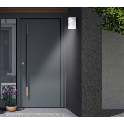 Telefunken 315506TF - Aplique de parede para exterior com sensor LED/12W/230V IP44 branco