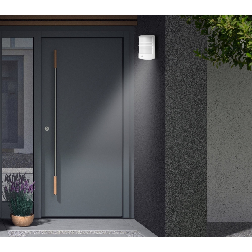 Telefunken 315506TF - Aplique de parede para exterior com sensor LED/12W/230V IP44 branco