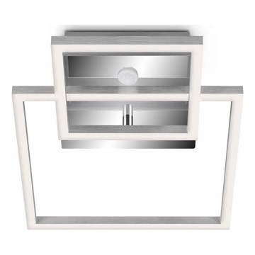 Telefunken 318608TF - Iluminação de teto LED com sensor FRAME LED/17W/230V 3000K cromado mate