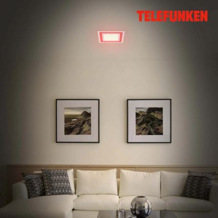 Telefunken 318706TF - Painel LED RGBW regulável LED/18W/230V 3000-6500K + comando remoto