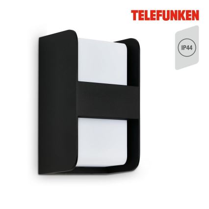 Telefunken 321005TF - Iluminação de parede exterior 1xE27/12W/230V IP44 preto