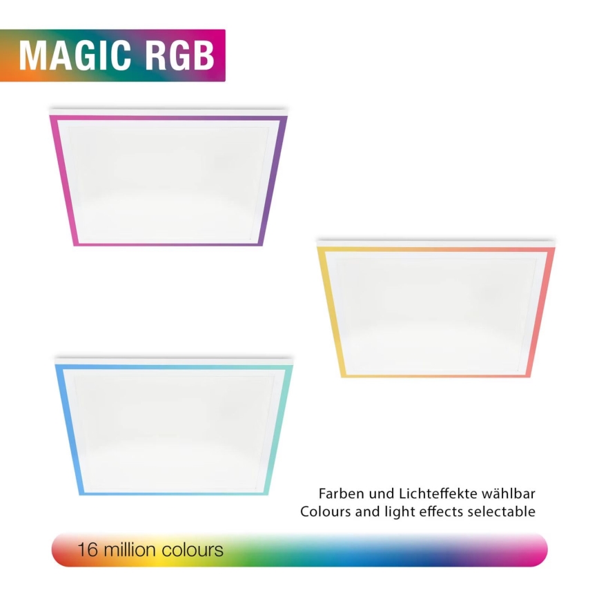 Telefunken 321206TF - Iluminação de teto LED RGBW com regulação LED/18W/230V 3000-6500K + comando