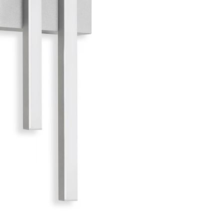 Telefunken - Aplique de parede LED para exterior 2xLED/4W/230V 4000K IP44 prateado