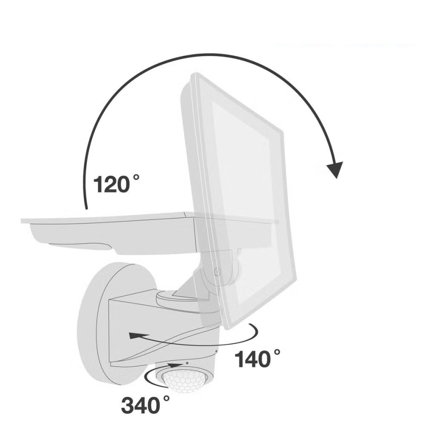 Telefunken - Refletor LED com sensor, 20W, 230V
