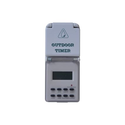Interruptor digital semanal para exterior 16A/230V IP44 200 mAh